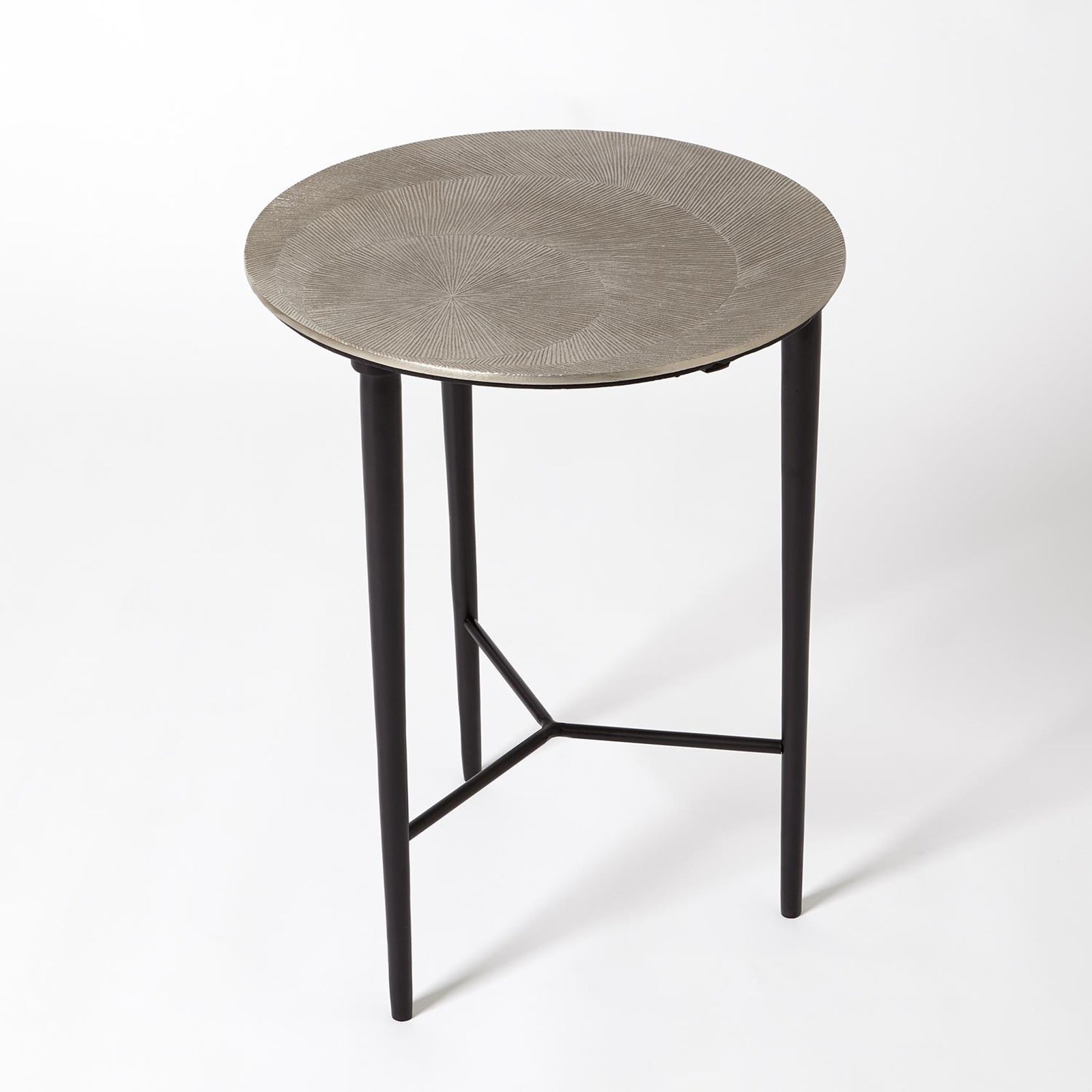 Global Views Circle Etched Accent Table