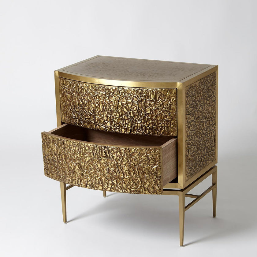 Global Views Crinkle Bedside Chest