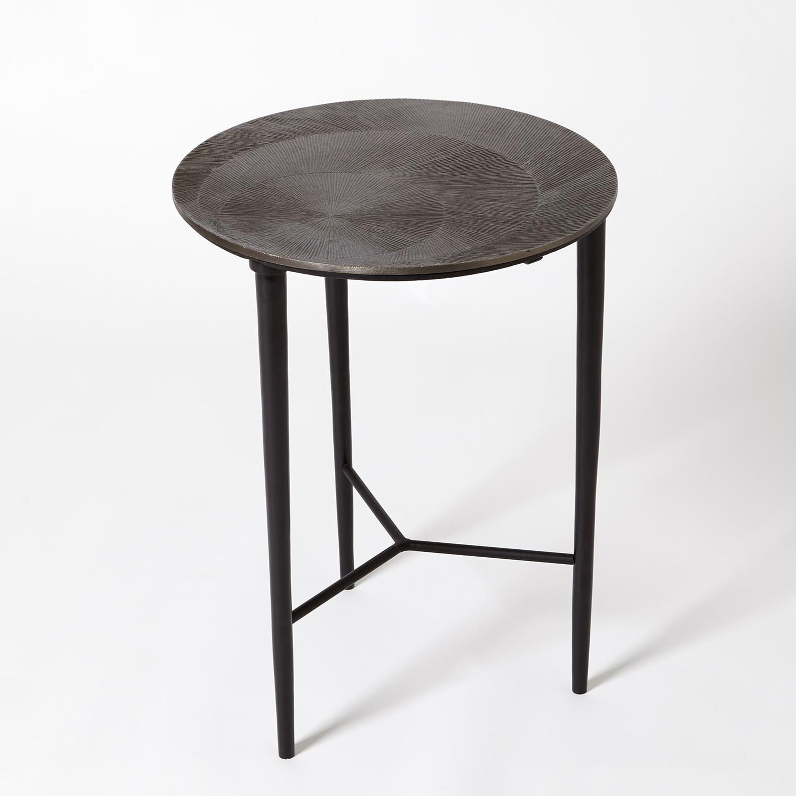 Global Views Circle Etched Accent Table