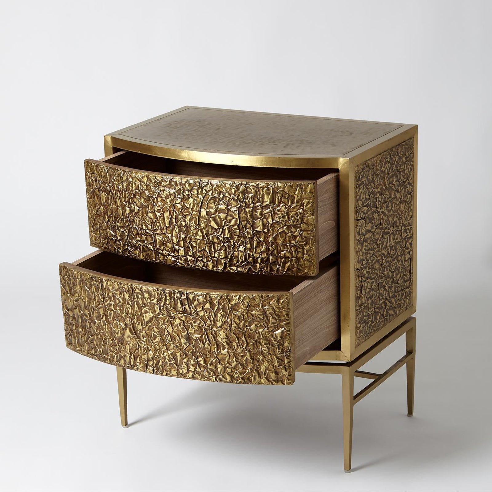 Global Views Crinkle Bedside Chest
