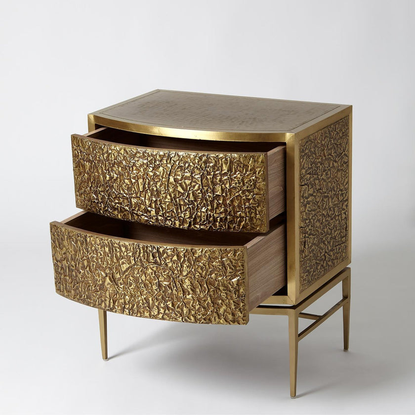 Global Views Crinkle Bedside Chest