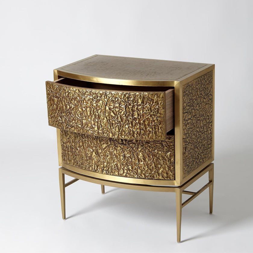Global Views Crinkle Bedside Chest