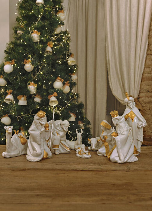 Lladro King Melchior Nativity Figurine Golden Lustre