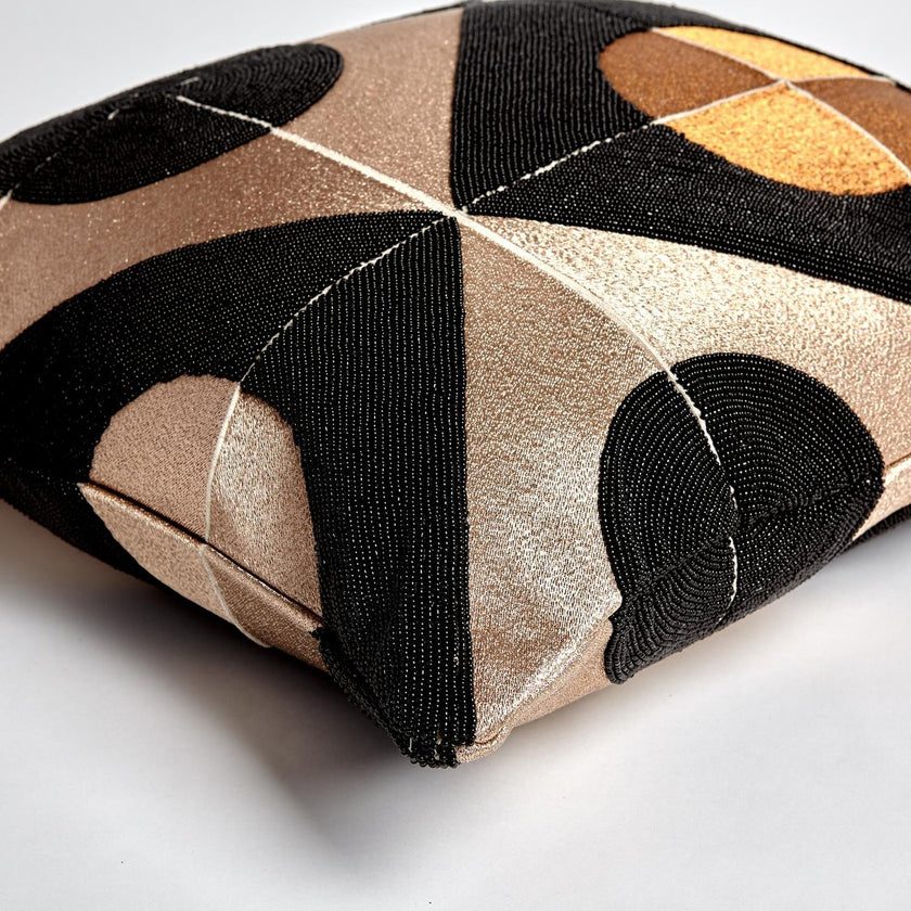 Global Views Circle Marquetry Pillow