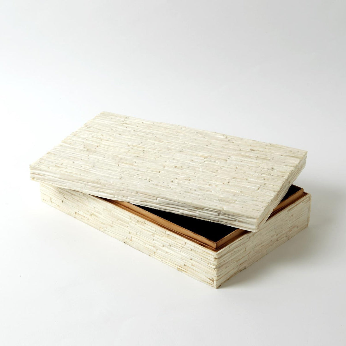 Global Views Chiseled Bone Storage Box