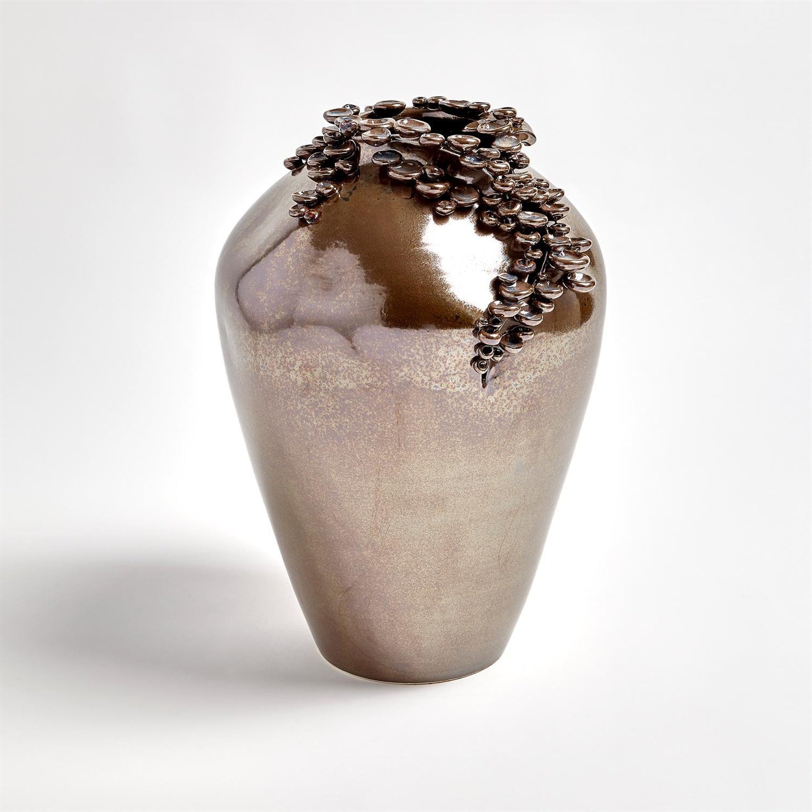 Global Views Reactive Bronze Cascading Reef Vase