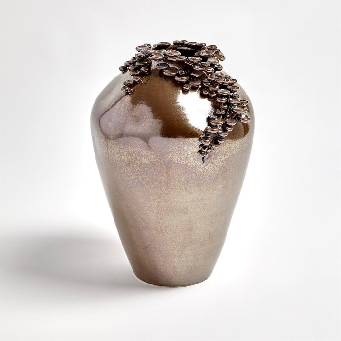 Global Views Cascading Reef Vase-Reactive Bronze