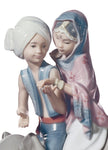 Lladro Hindu Children Figurine