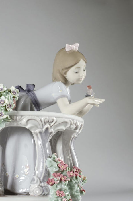 Lladro Morning Song Girl Figurine