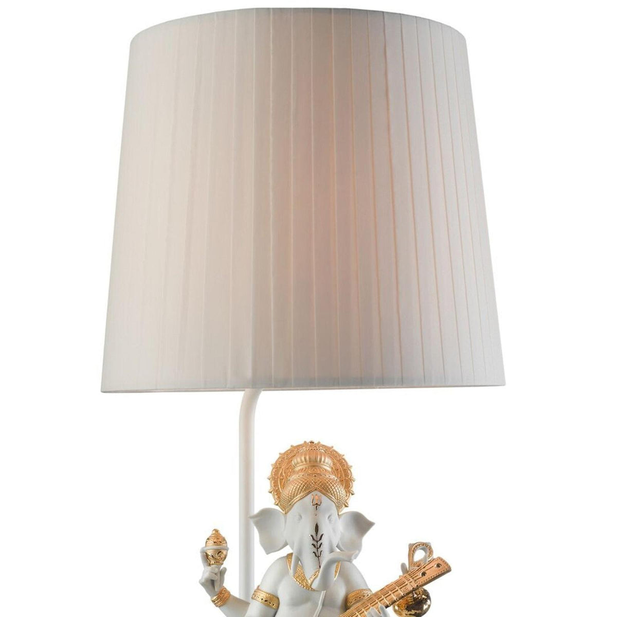 Lladro Veena Ganesha Table Lamp Golden Luster (US)