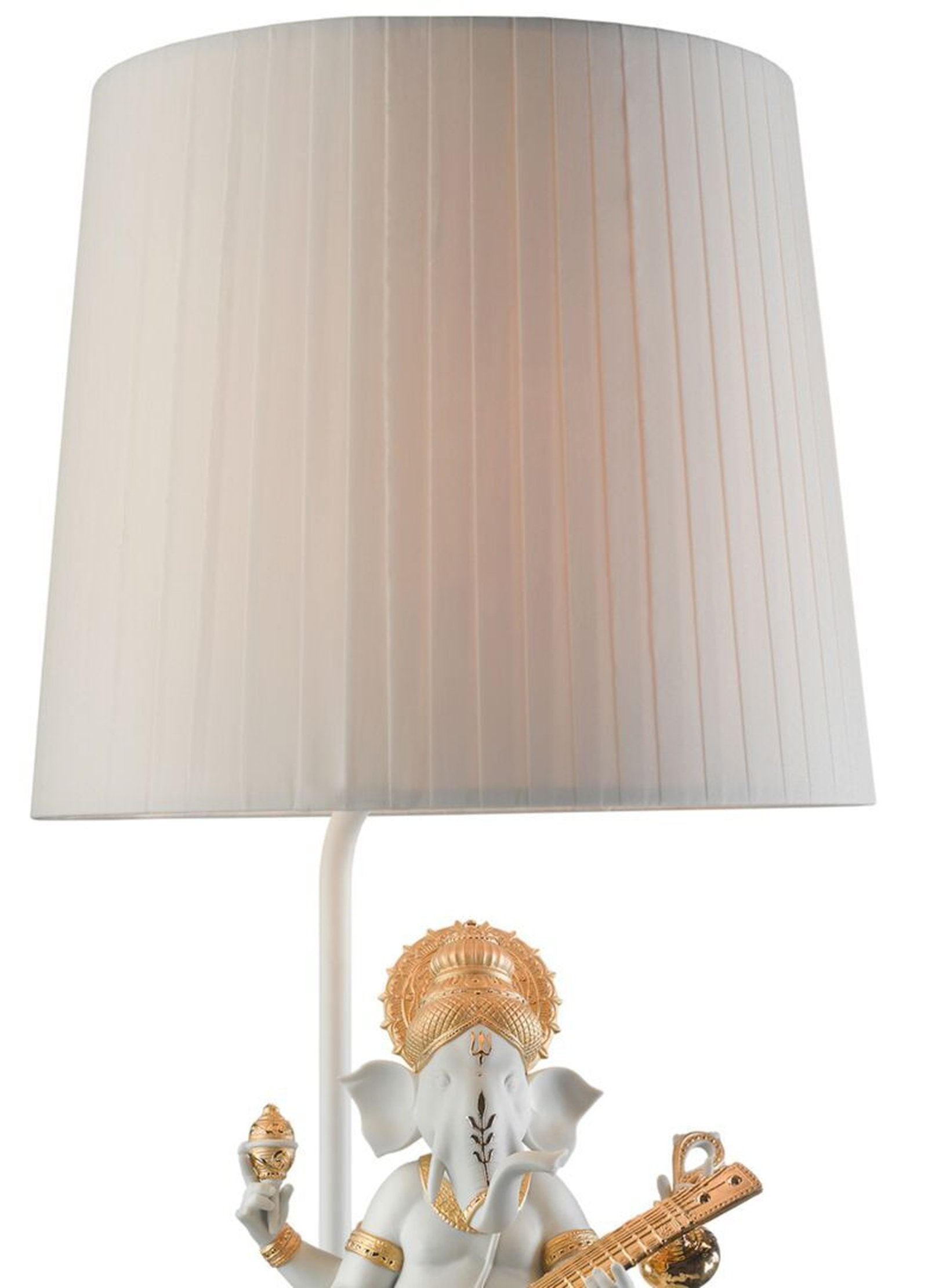 Lladro Veena Ganesha Table Lamp Golden Luster (US)