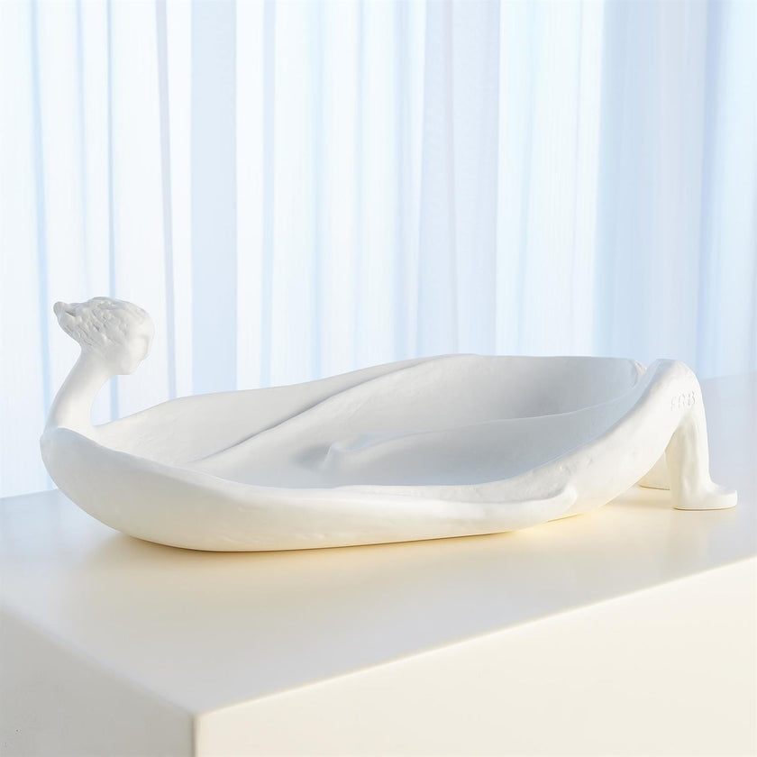 Global Views White La Femme Baignoire Sculpture