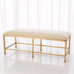 Global Views Quad Pod Bench with Muslin Cushion