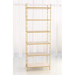 Global Views Antique Brass Spike Etagere