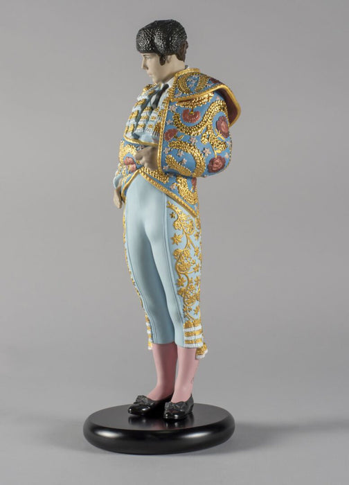 Lladro Bullfighter Figurine Blue Limited Edition