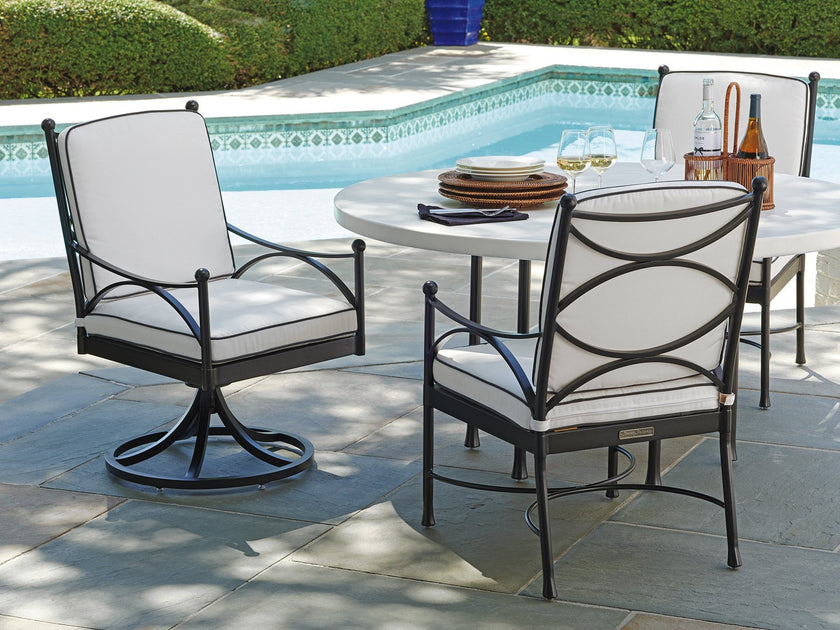 Tommy Bahama Outdoor Pavlova Swivel Rocker Dining Chair 3911