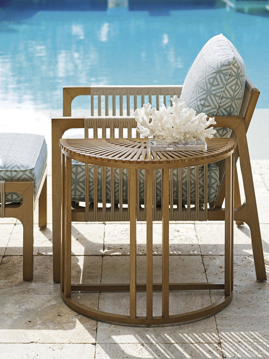 Tommy Bahama Outdoor St Tropez Demilune End Table