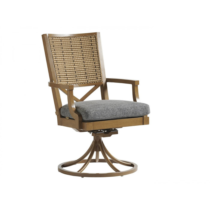 Tommy Bahama Outdoor Los Altos Valley View Swivel Rocker Dining Chair