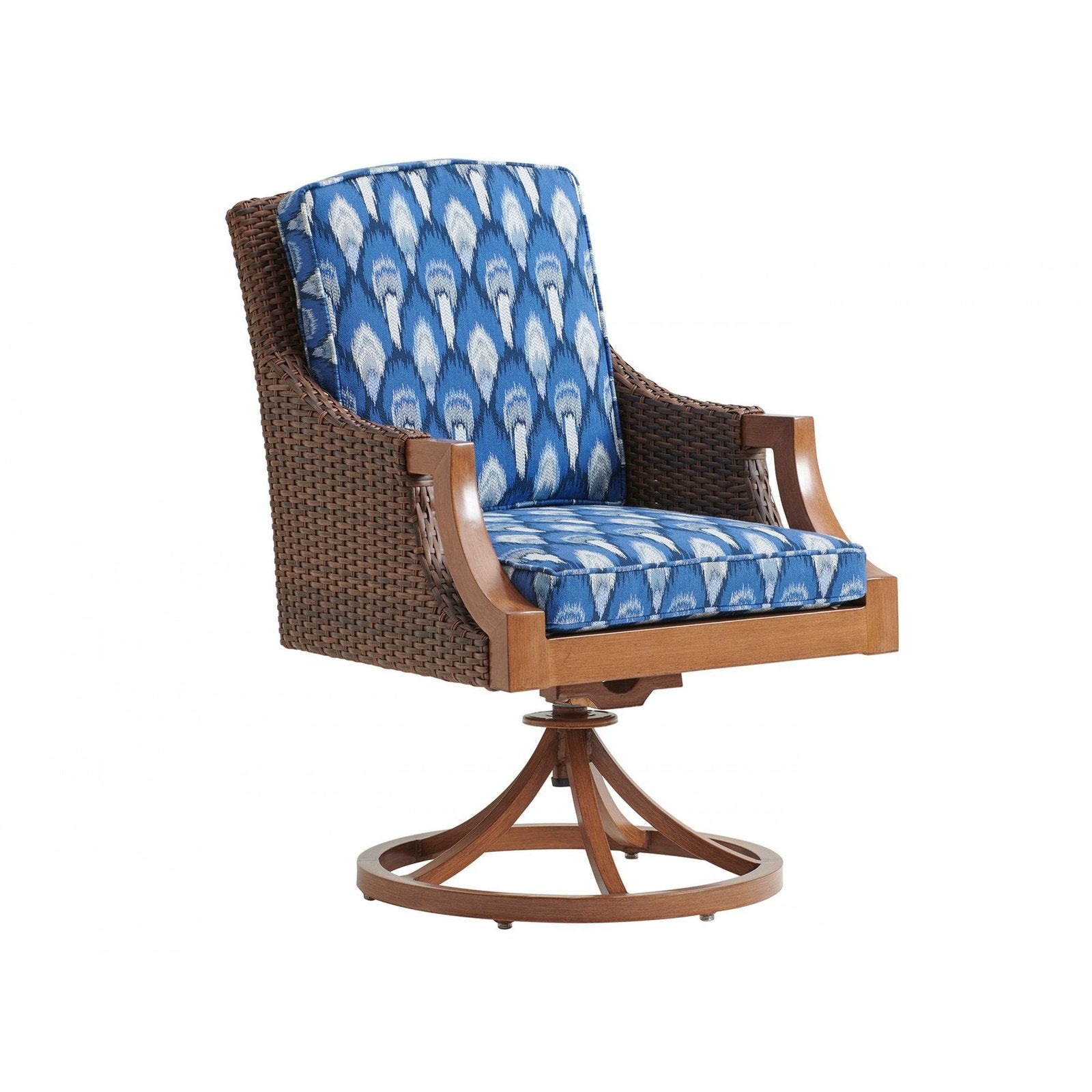 Tommy Bahama Outdoor Harbor Isle Swivel Rocker Arm Dining Chair