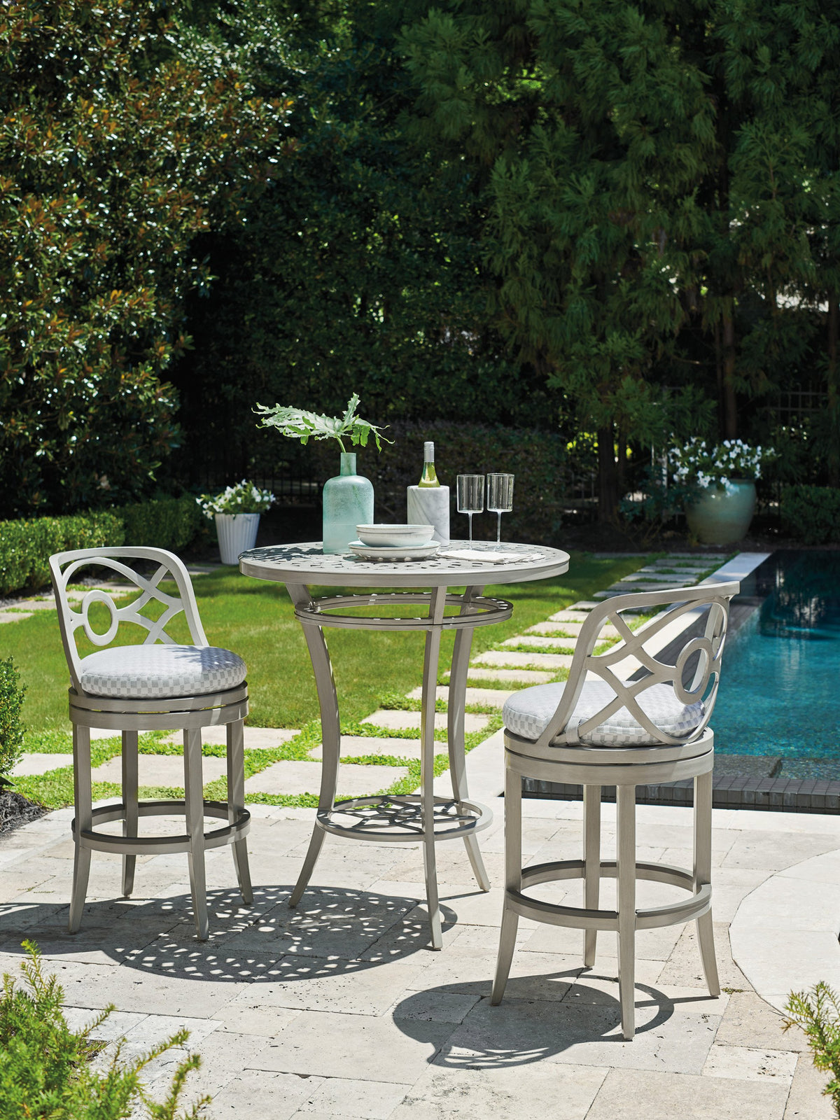 Tommy Bahama Outdoor Silver Sands Swivel Bar Stool