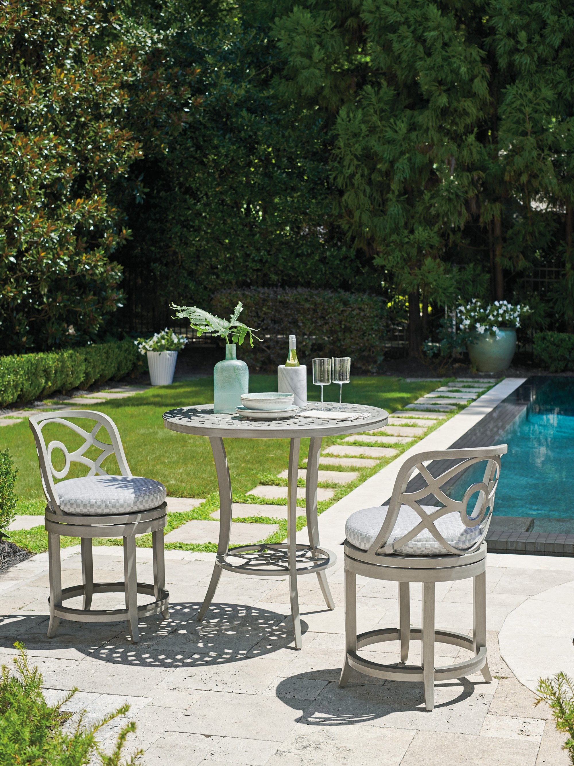 Tommy Bahama Outdoor Silver Sands Swivel Counter Stool