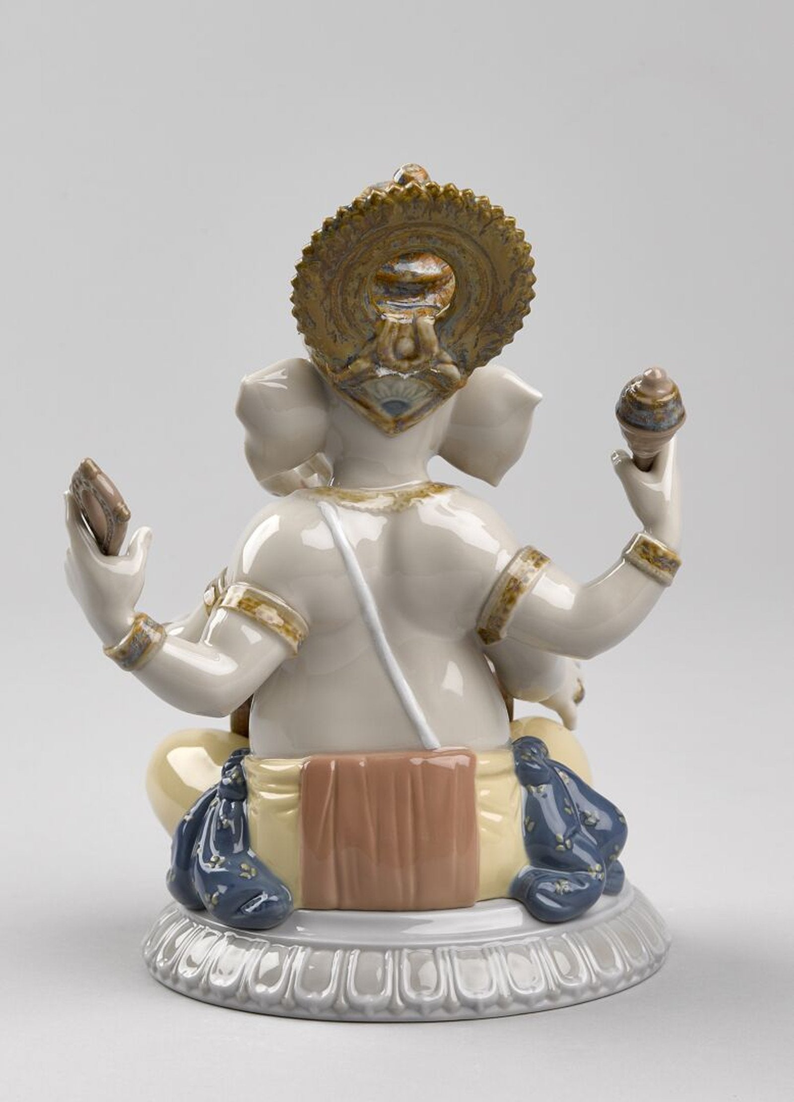 Lladro Mridangam Ganesha Figurine
