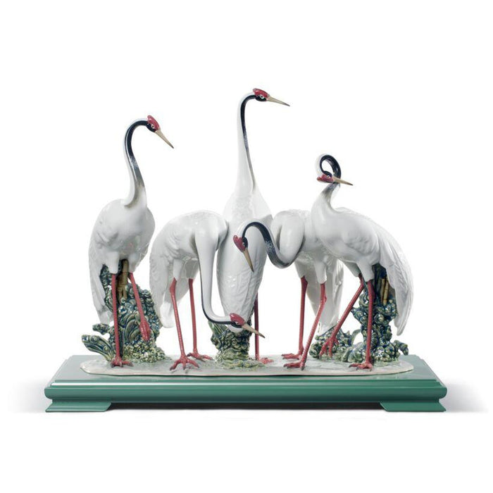 Lladro Flock of Cranes Sculpture Limited Edition