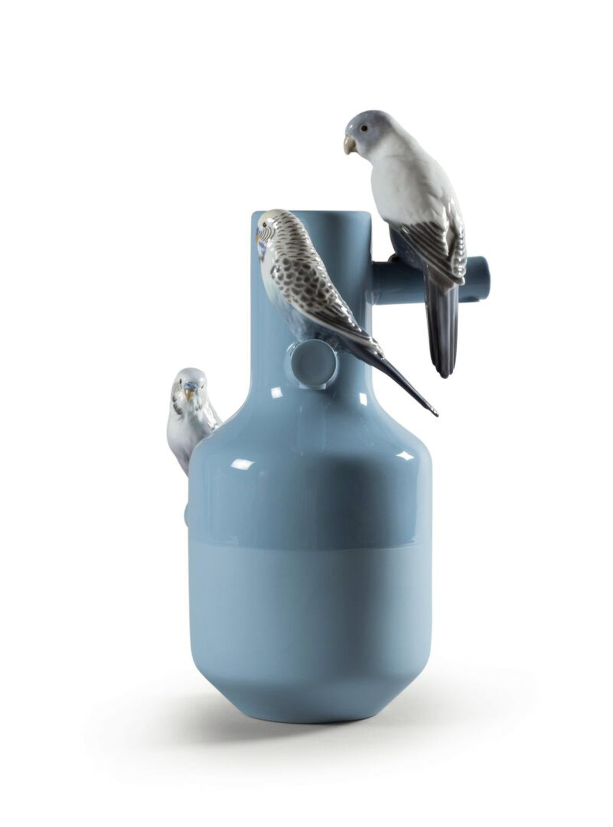 Lladro Parrot Parade Vase