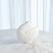 Global Views Asymmetrical Stipple Vase-Matte White