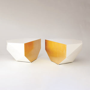 Global Views Ivory Gold Gema Coffee Tables