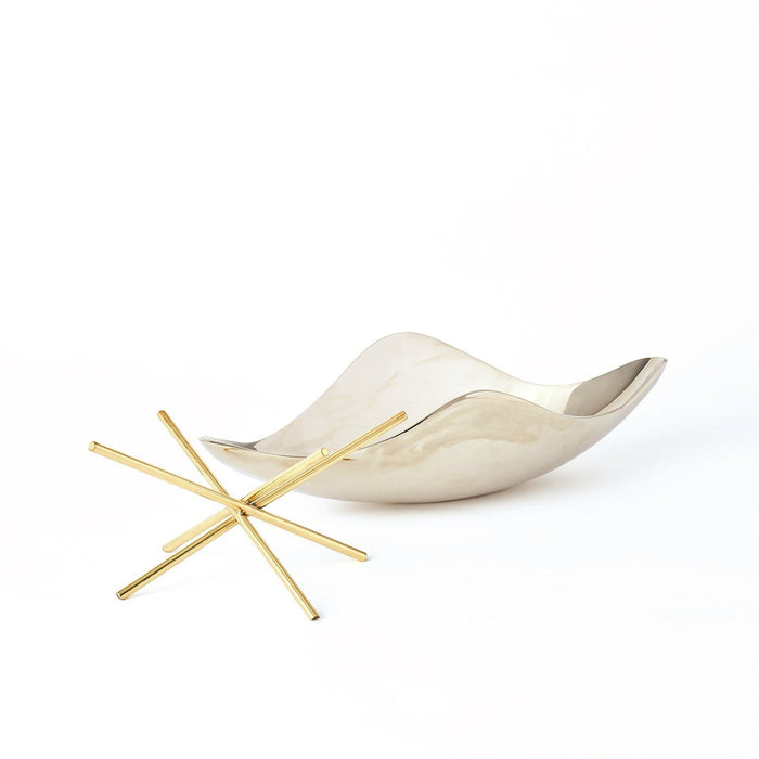 Global Views Thistle Decorative Bowl w/Brass Stand