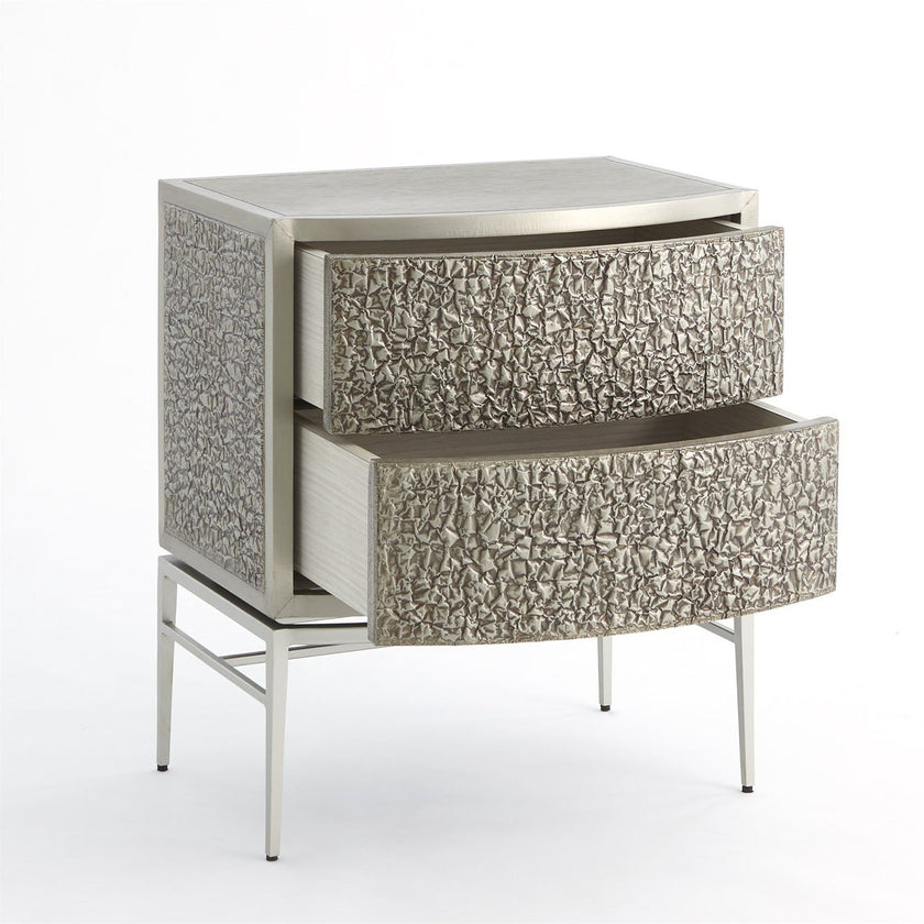 Global Views Crinkle Bedside Chest