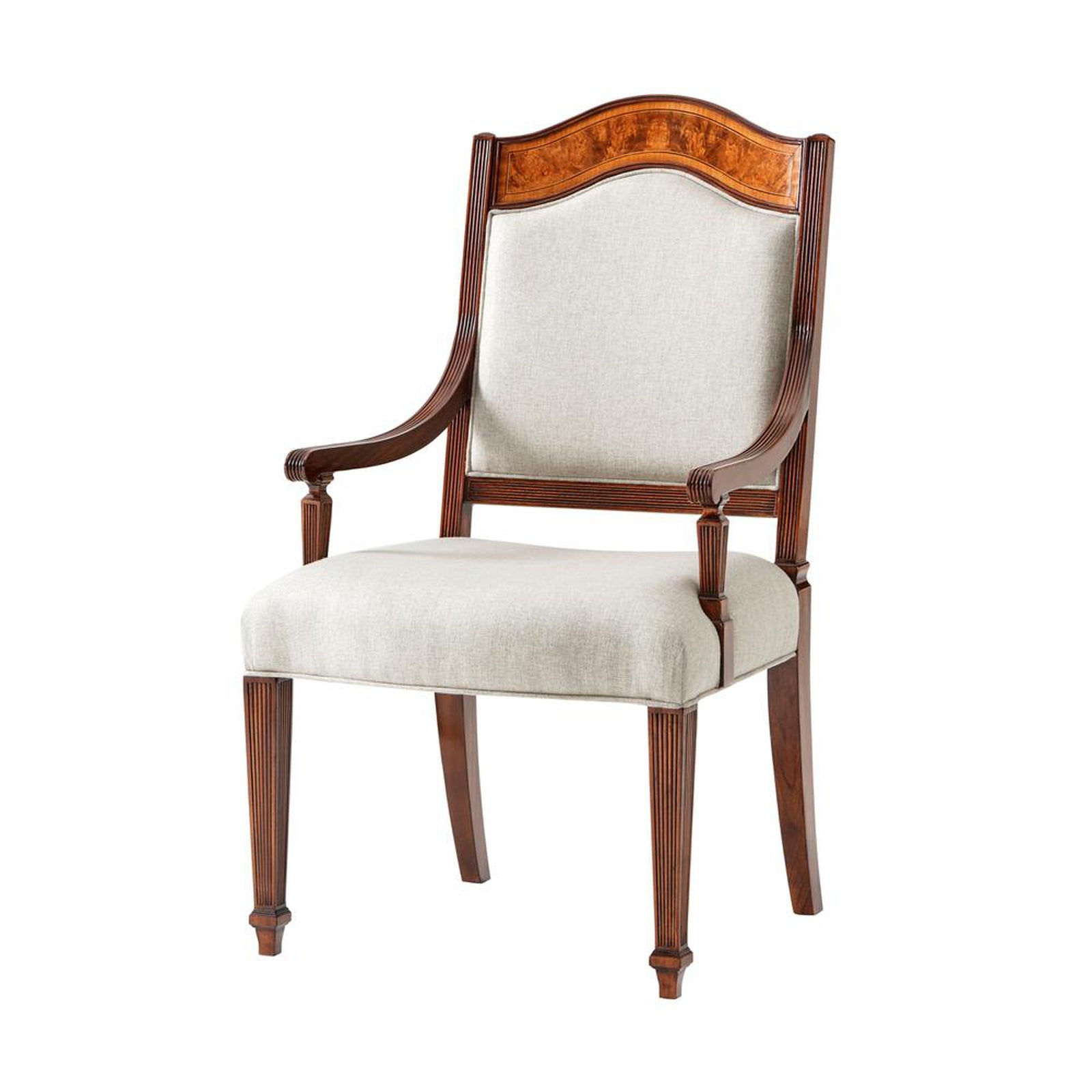 Theodore Alexander Sheraton's Satinwood Armchair - Set of 2 DSC