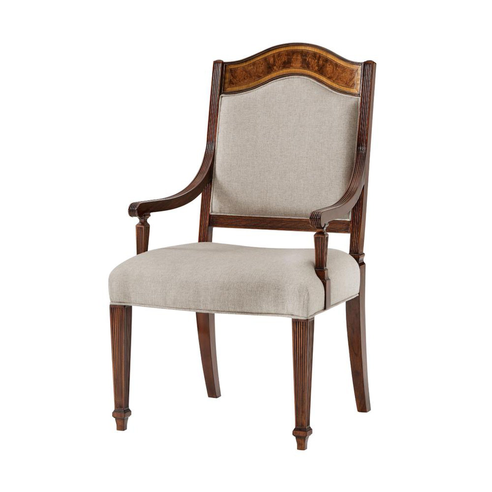 Theodore Alexander Sheraton's Satinwood Armchair - Set of 2 DSC