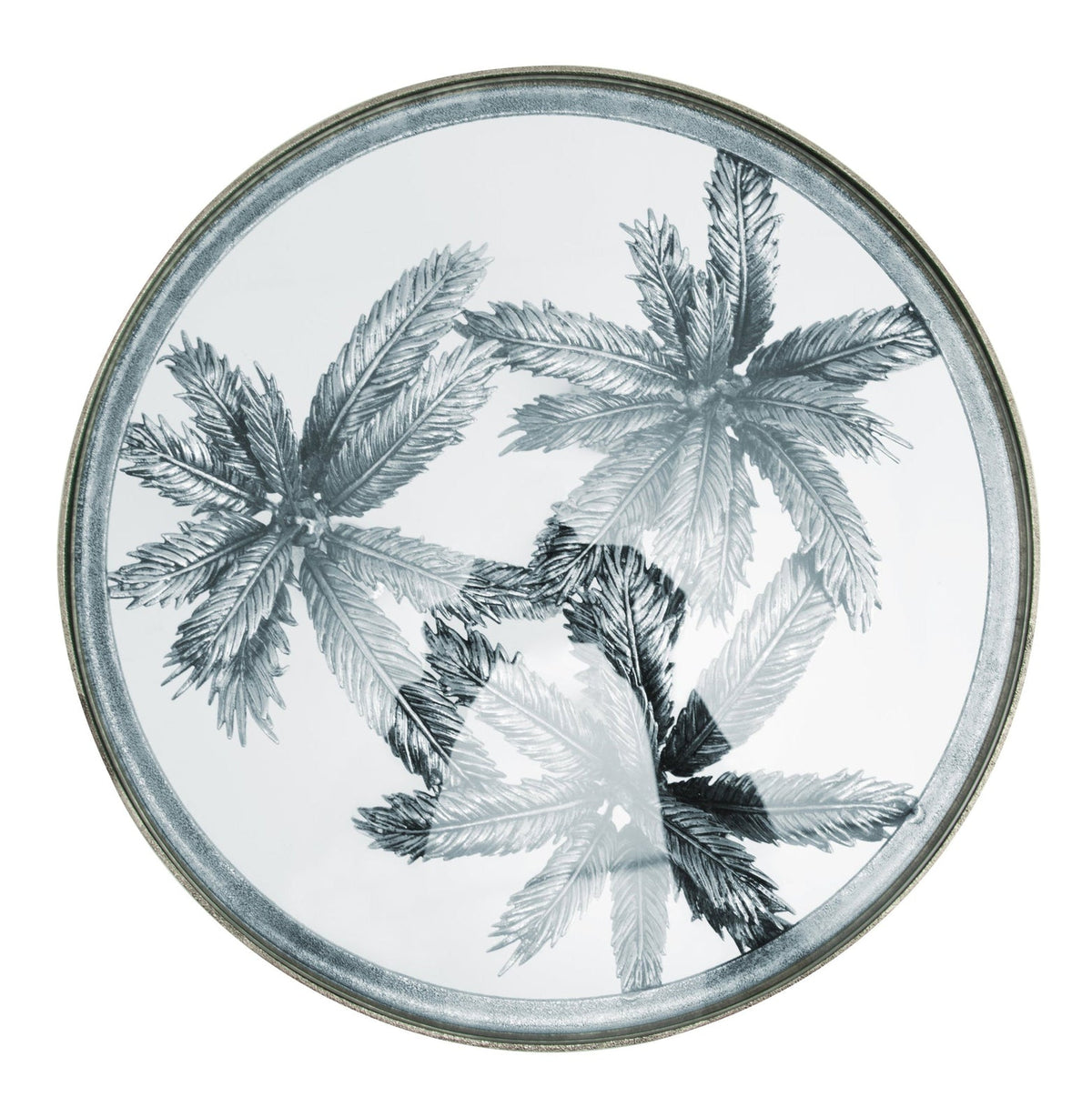 Michael Aram Palm Accent Table Nickel
