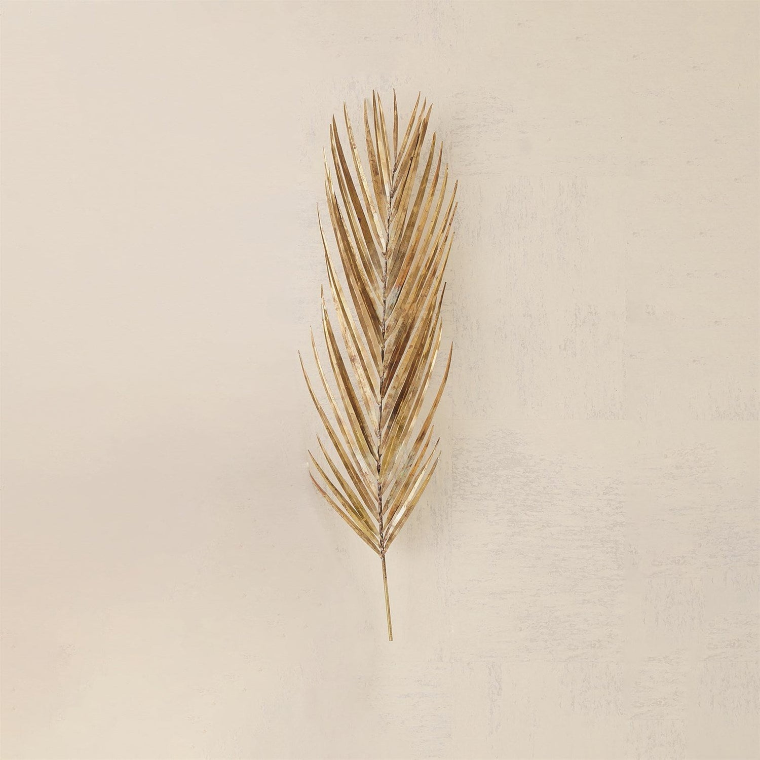 Global Views Antique Brass Palm Leaf