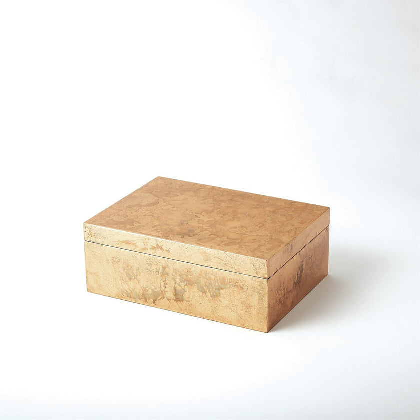 Global Views Luxe Gold Leaf Box