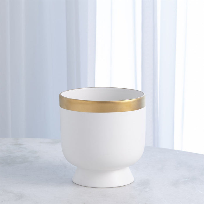 Global Views Modern Gold Banded Vase