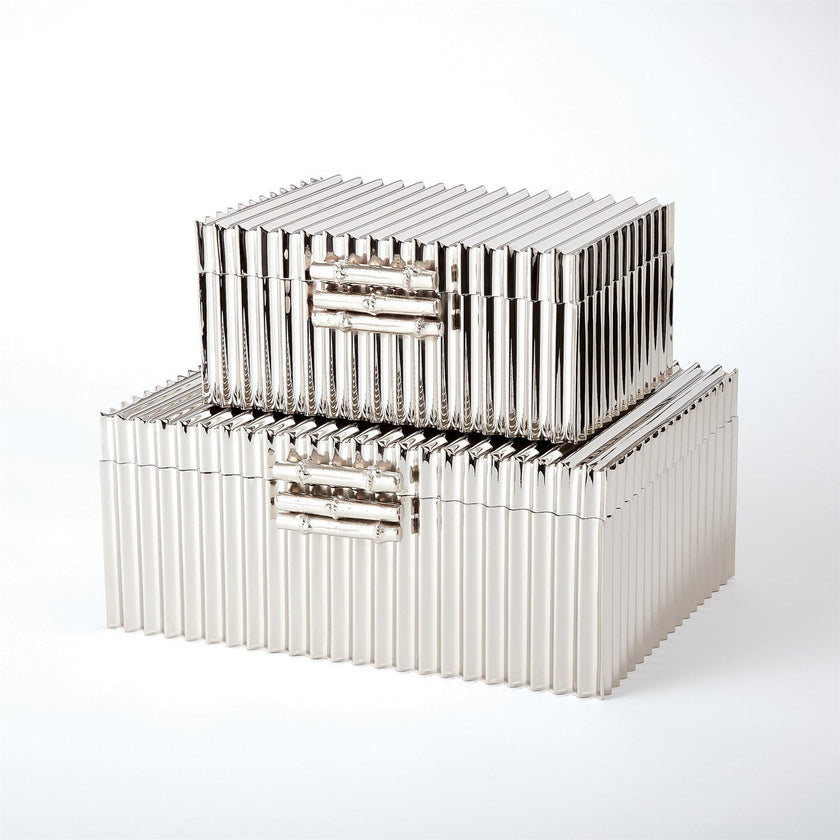Global Views Corrugated Bamboo Box