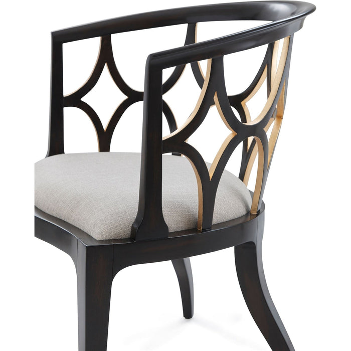 Theodore Alexander Ebonised Connaught Accent Chair