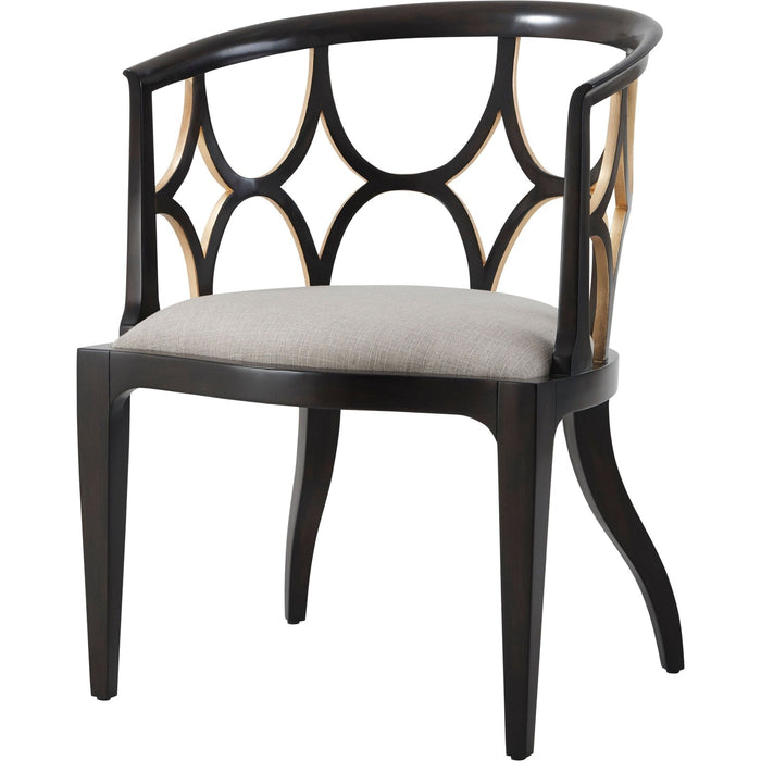 Theodore Alexander Ebonised Connaught Accent Chair