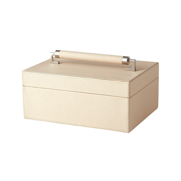 Global Views Wrapped Leather Handle Box