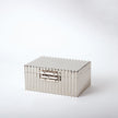 Global Views Corrugated Bamboo Box-Nickel