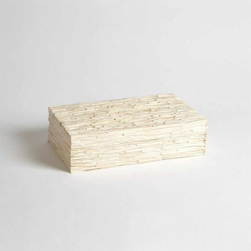 Global Views Chiseled Bone Storage Box