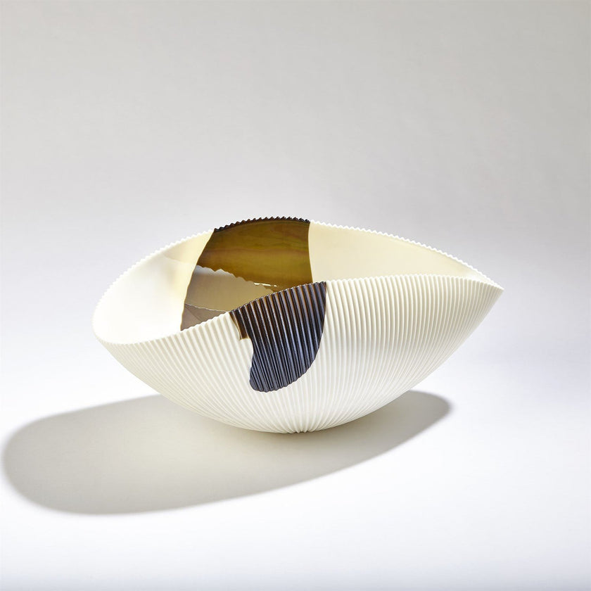 Global Views Pleated Bowl