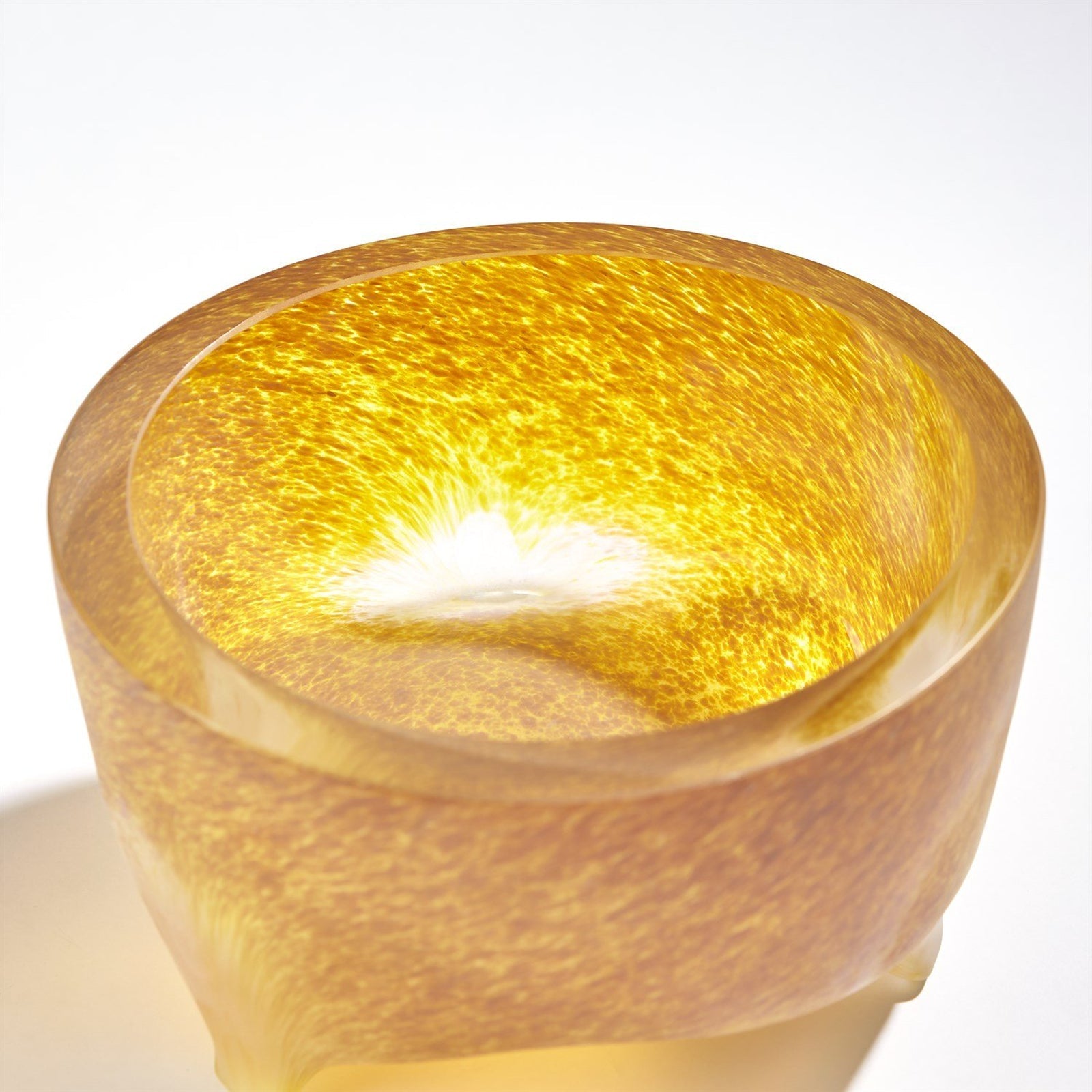 Global Views Frosted Irys Gelp Freeform Tripod Bowl