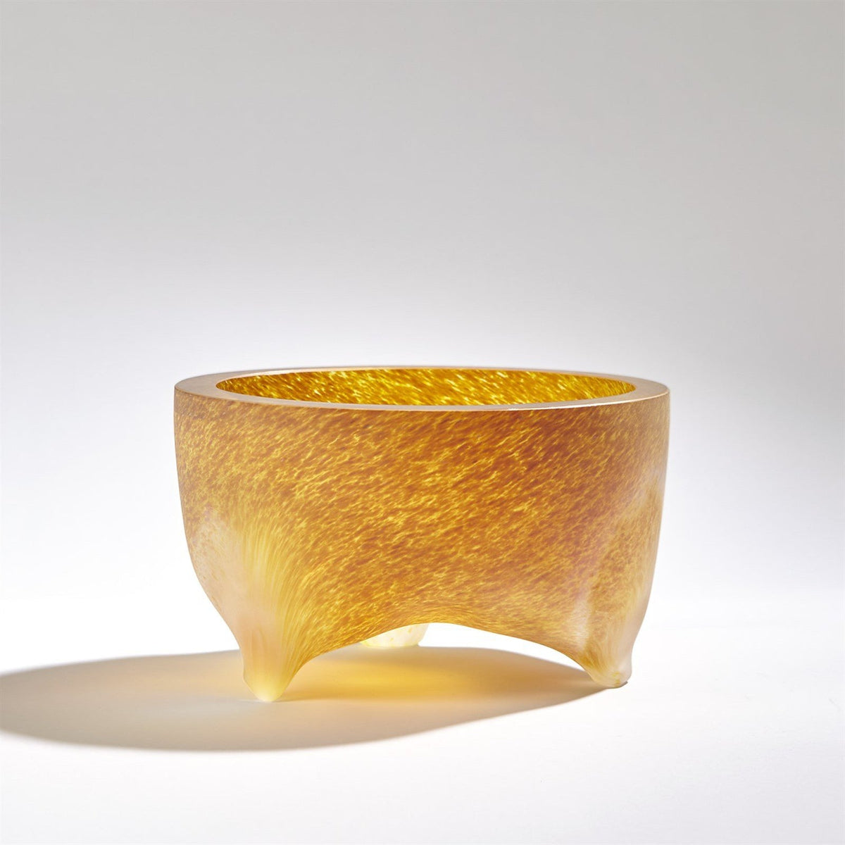 Global Views Frosted Irys Gelp Freeform Tripod Bowl