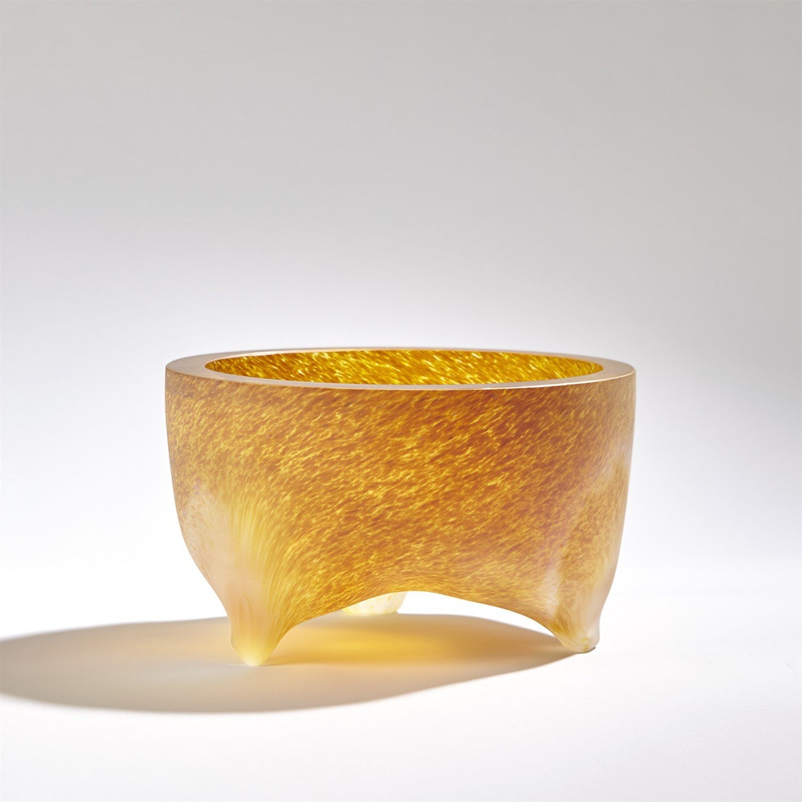 Global Views Frosted Irys Gelp Freeform Tripod Bowl