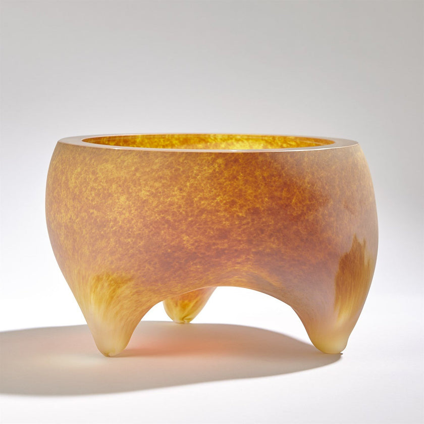 Global Views Frosted Irys Gelp Freeform Tripod Bowl