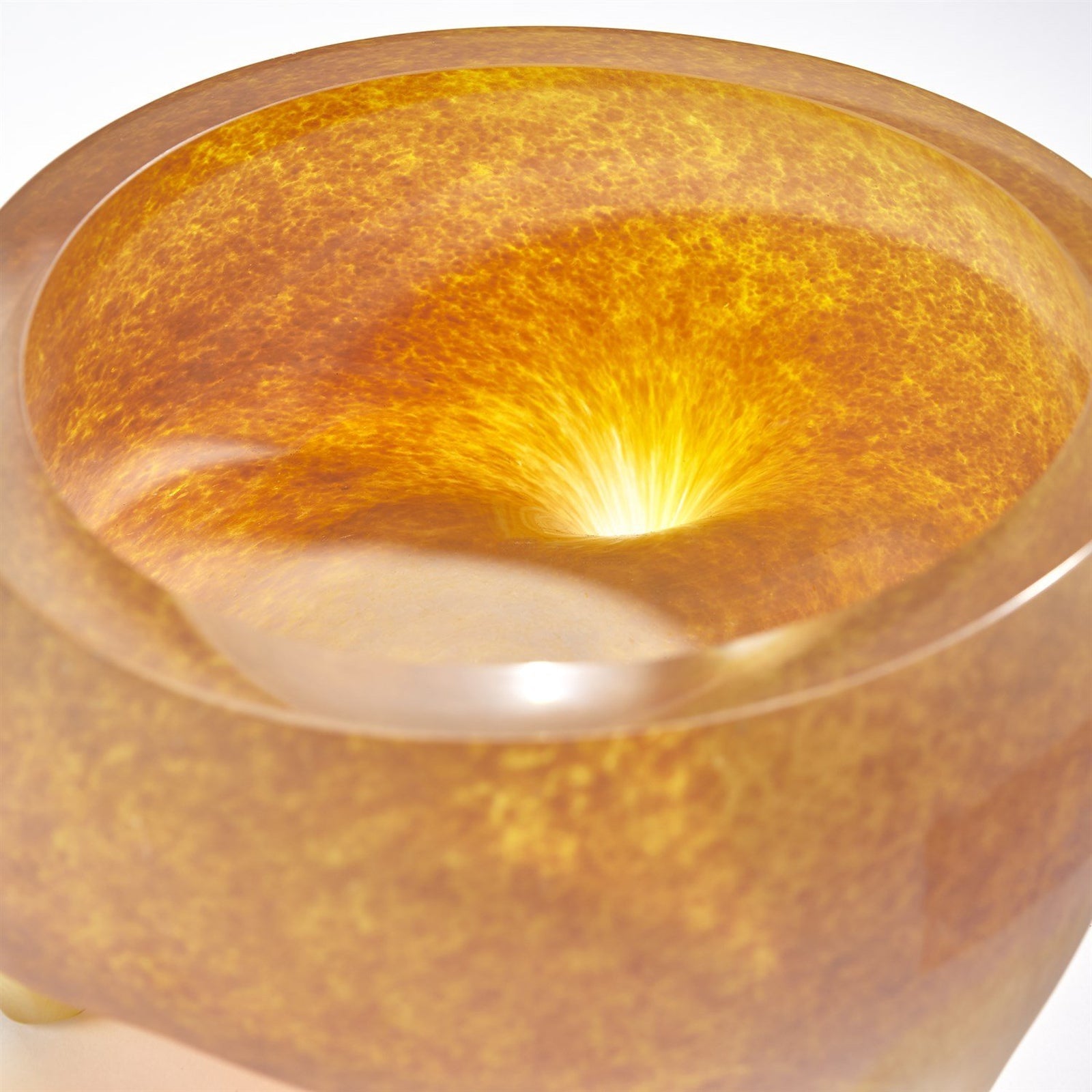 Global Views Frosted Irys Gelp Freeform Tripod Bowl